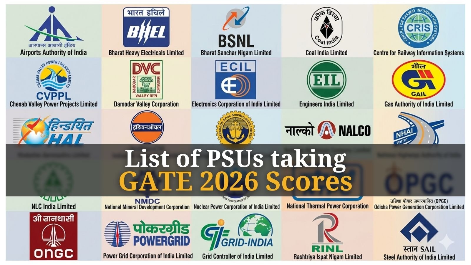 GATE 2026 Results: List of PSUs Utilizing Graduate Aptitude Test Scores for Recruitment