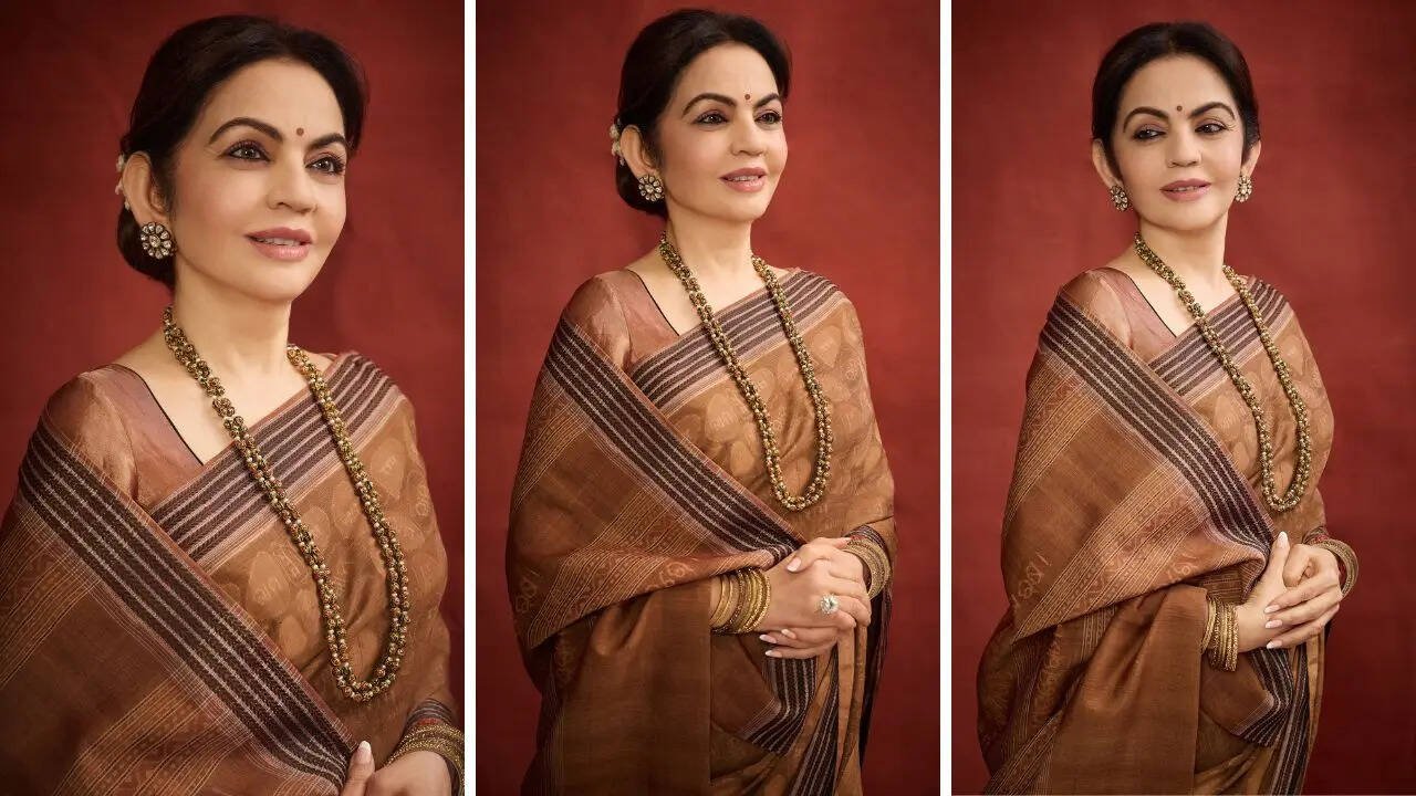 Nita Ambani Showcases Odisha's Bandha Ikat Saree Featuring Motifs and Mantras - Two Years in the Making