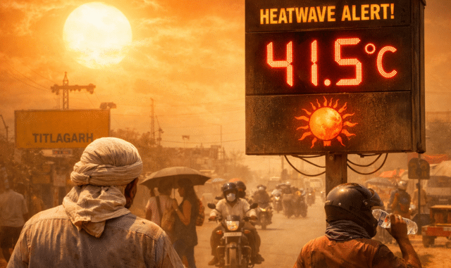 Heatwave Strikes Odisha Again! Titlagarh Hits 41.5°C as Six Cities Exceed 40°C - No Relief Until April 19