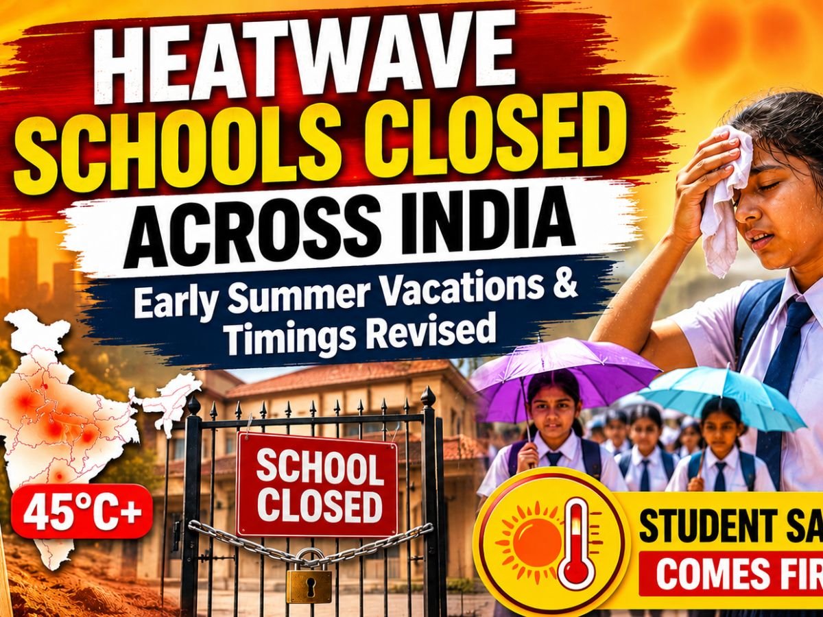 Heatwave Leads to School Closures Across India as States Implement Early Summer Vacations and Adjust Timings