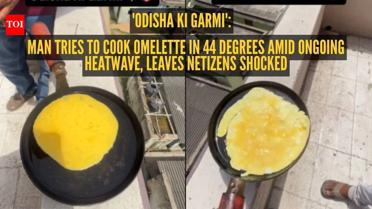 Man Cooks Omelette in 44-Degree Heat in Odisha, Shocking Netizens