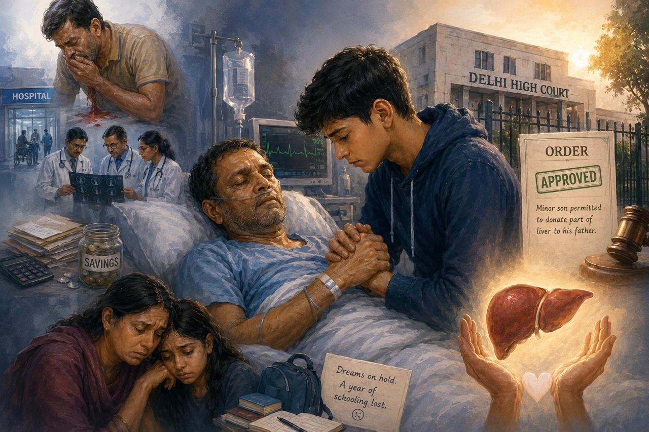 Delhi High Court Approves Rare Liver Donation from 17-Year-Old Son