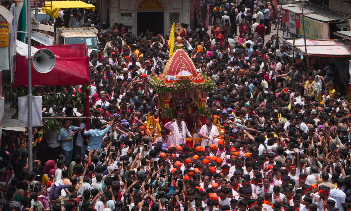 Crowd Control Issues at Puri Rath Yatra Result in Over 120 Hospitalizations