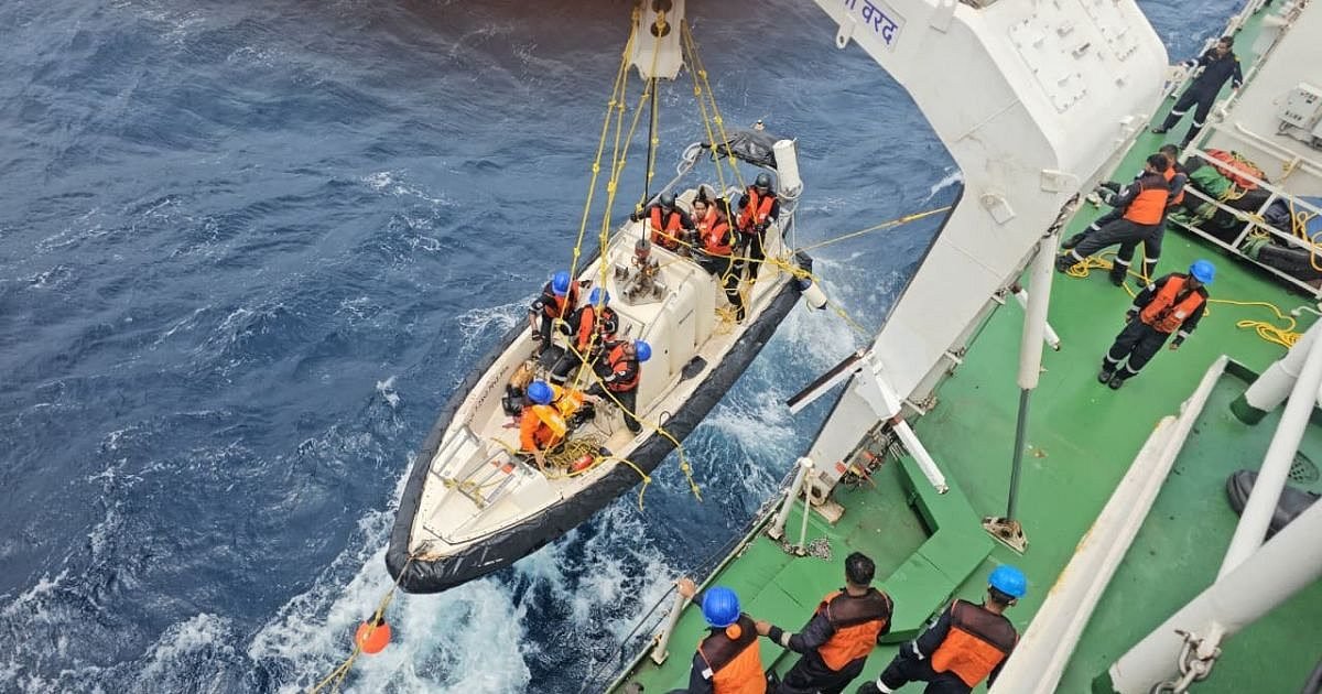 Indian Coast Guard Saves Two Chinese Sailors After Bulk Carrier Sinks Near Odisha