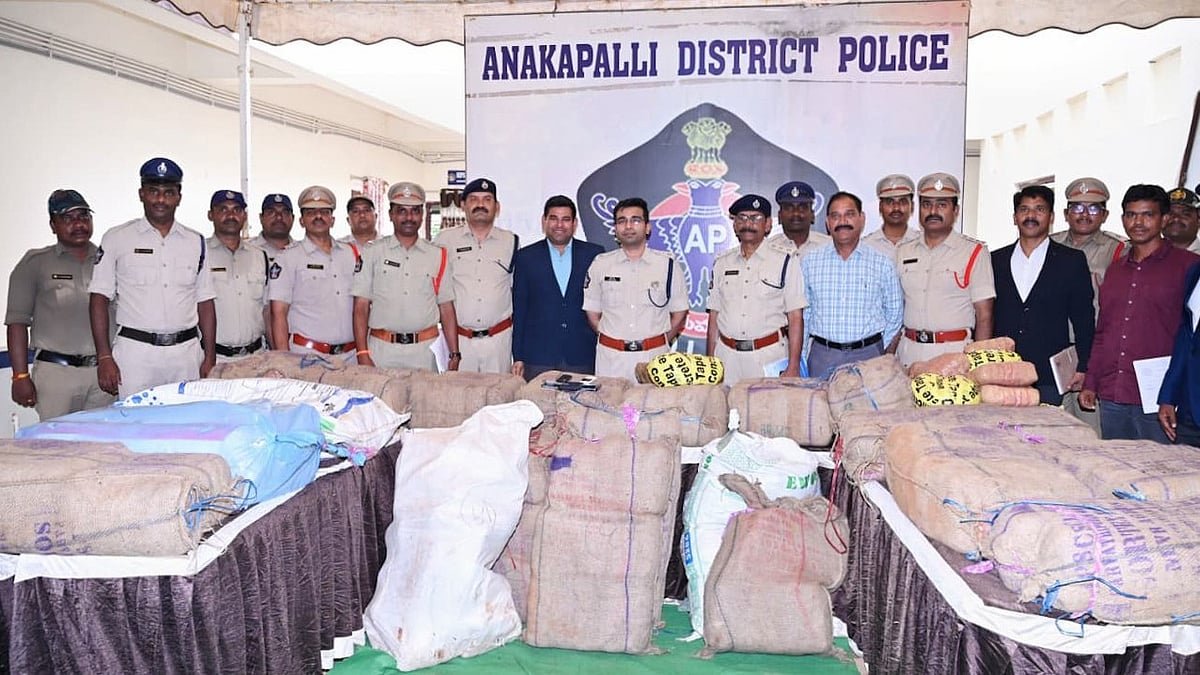 Police in Andhra Pradesh Seize 600 Kg of Ganja Worth ₹3 Crore, Three Arrested
