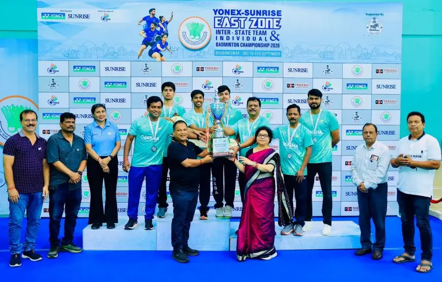 Odisha Secures Second Place in Junior Boys' Badminton at East Zone Championship