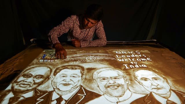 Odisha Sand Artist Creates Vibrant Welcome for BRICS Leaders Ahead of 2026 Summit