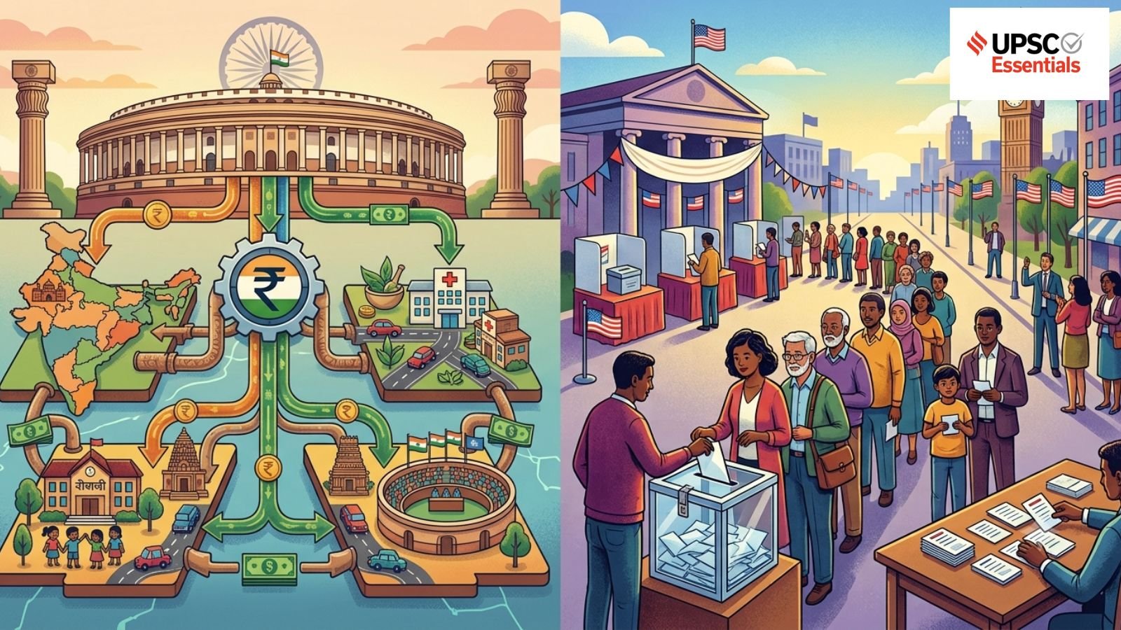 UPSC Mains Answer Writing Practice: Exploring Fiscal Federalism and Electoral Democracy